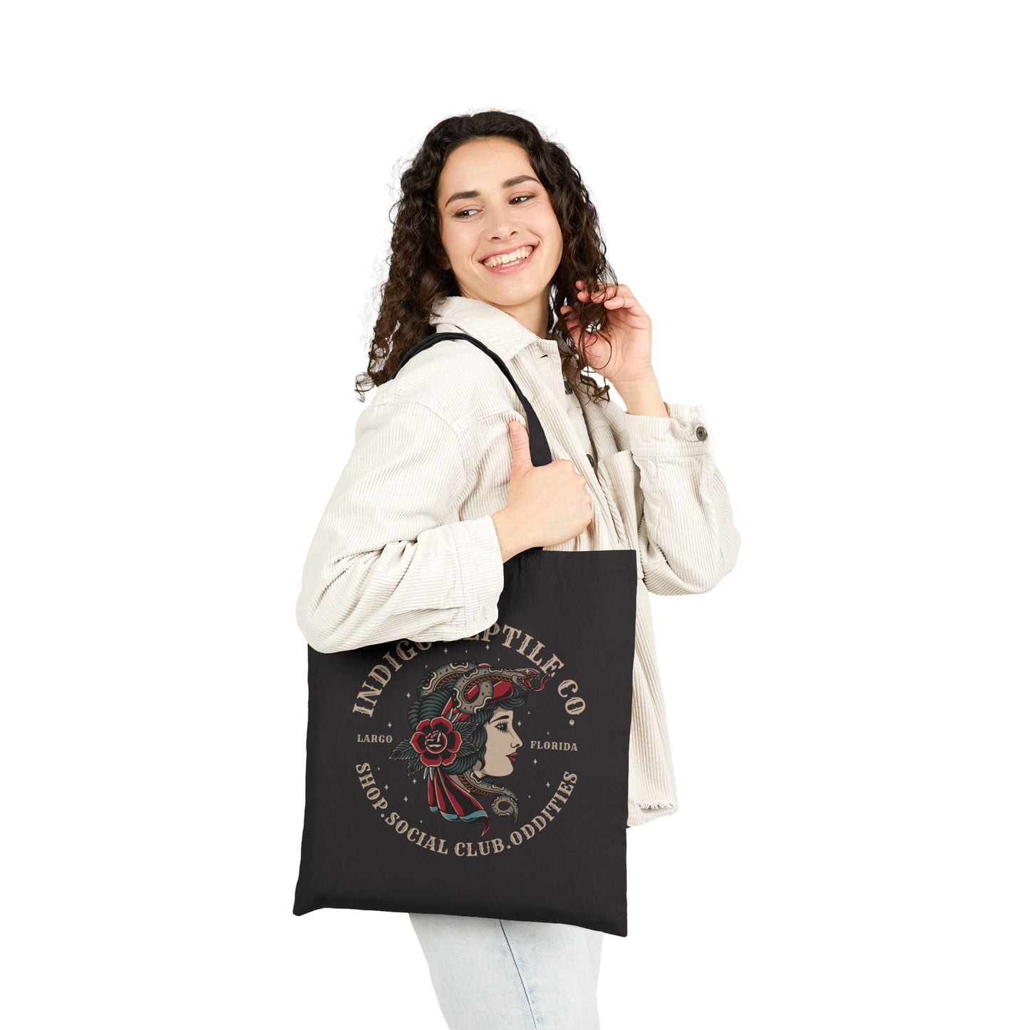 Tote Bag - Indigo Reptile Co. Logo