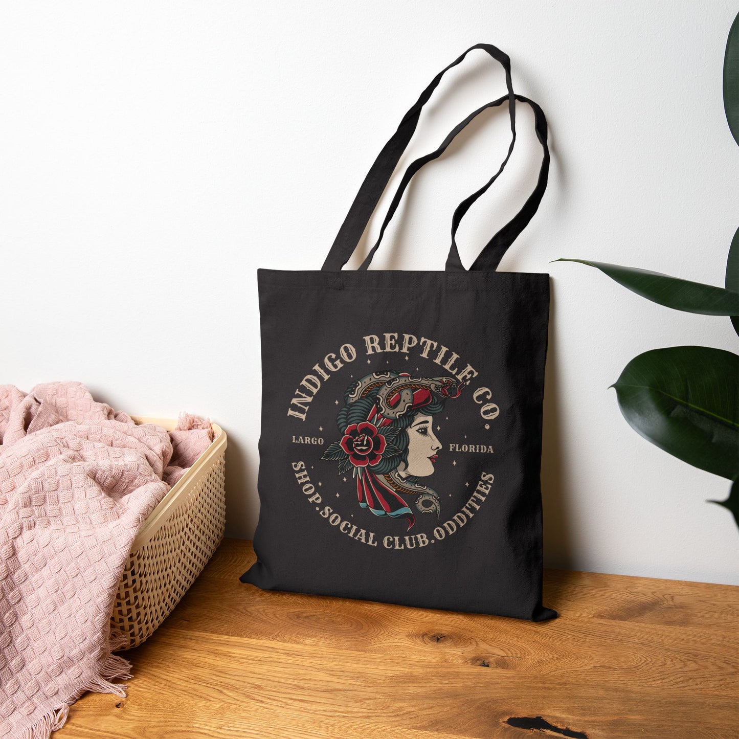 Tote Bag - Indigo Reptile Co. Logo