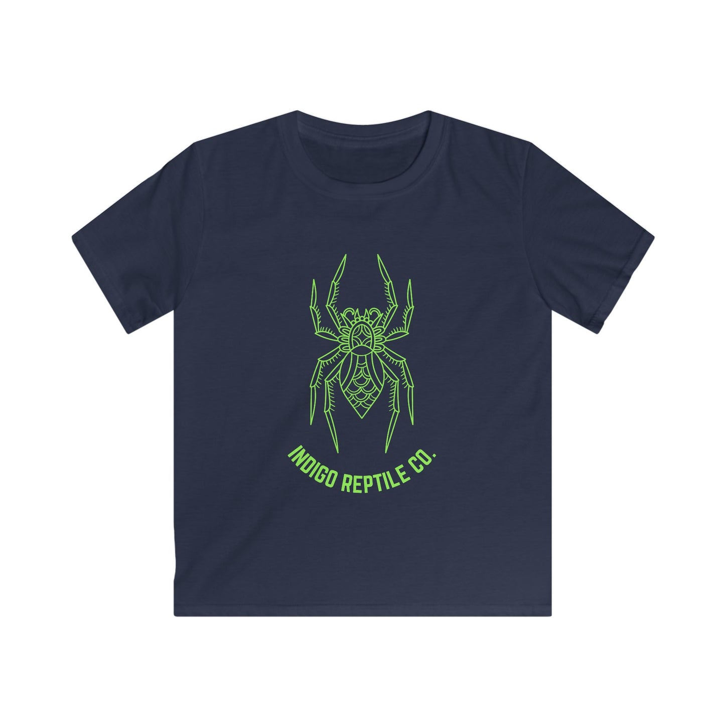 Kids Tee - Indigo Reptile Co - Green Tarantula