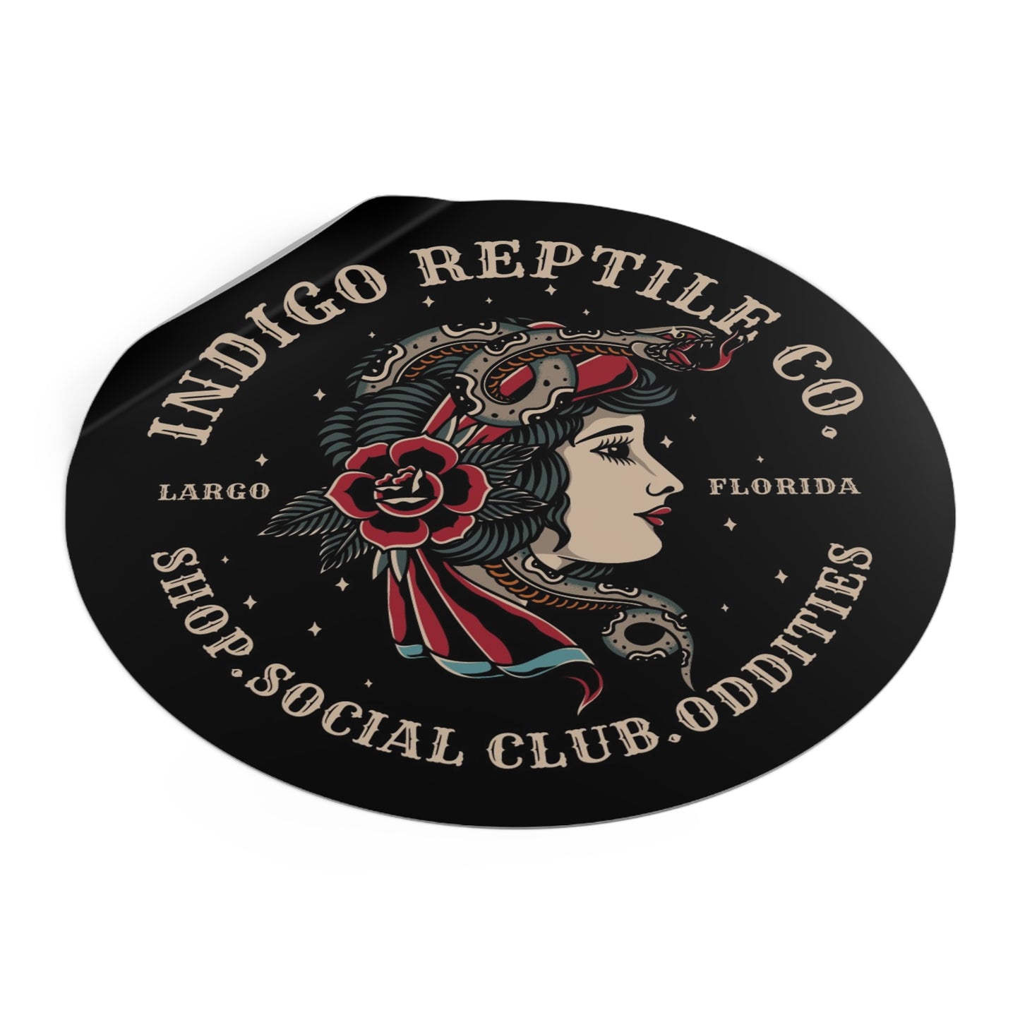 Vinyl Stickers - Indigo Reptile Company Logo