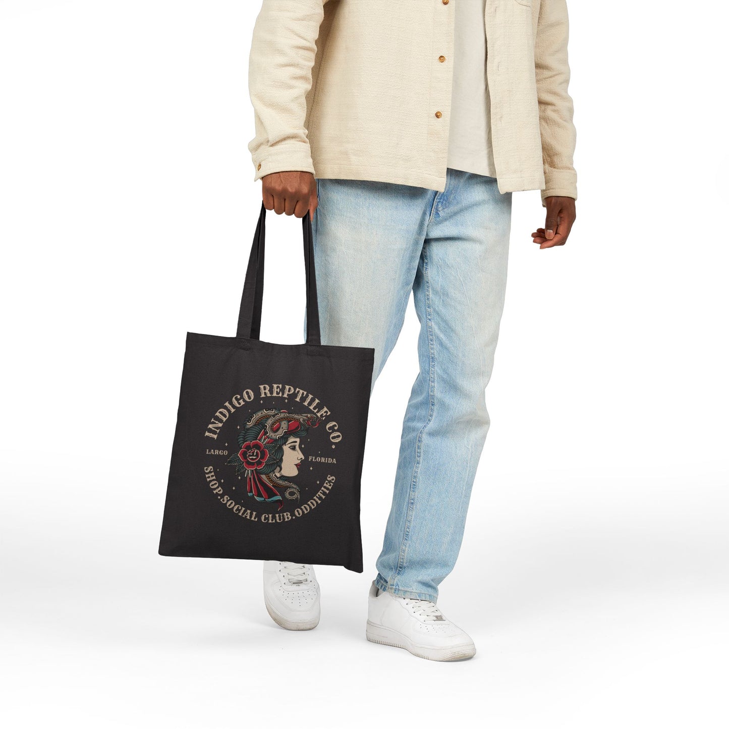 Tote Bag - Indigo Reptile Co. Logo