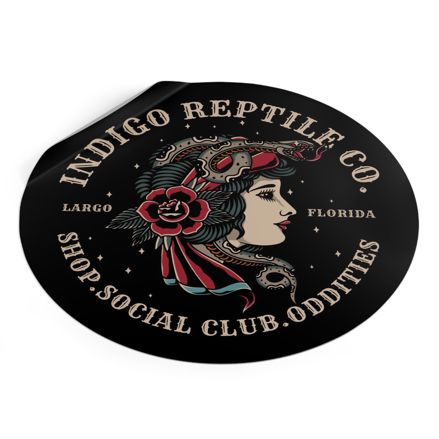 Vinyl Stickers - Indigo Reptile Company Logo