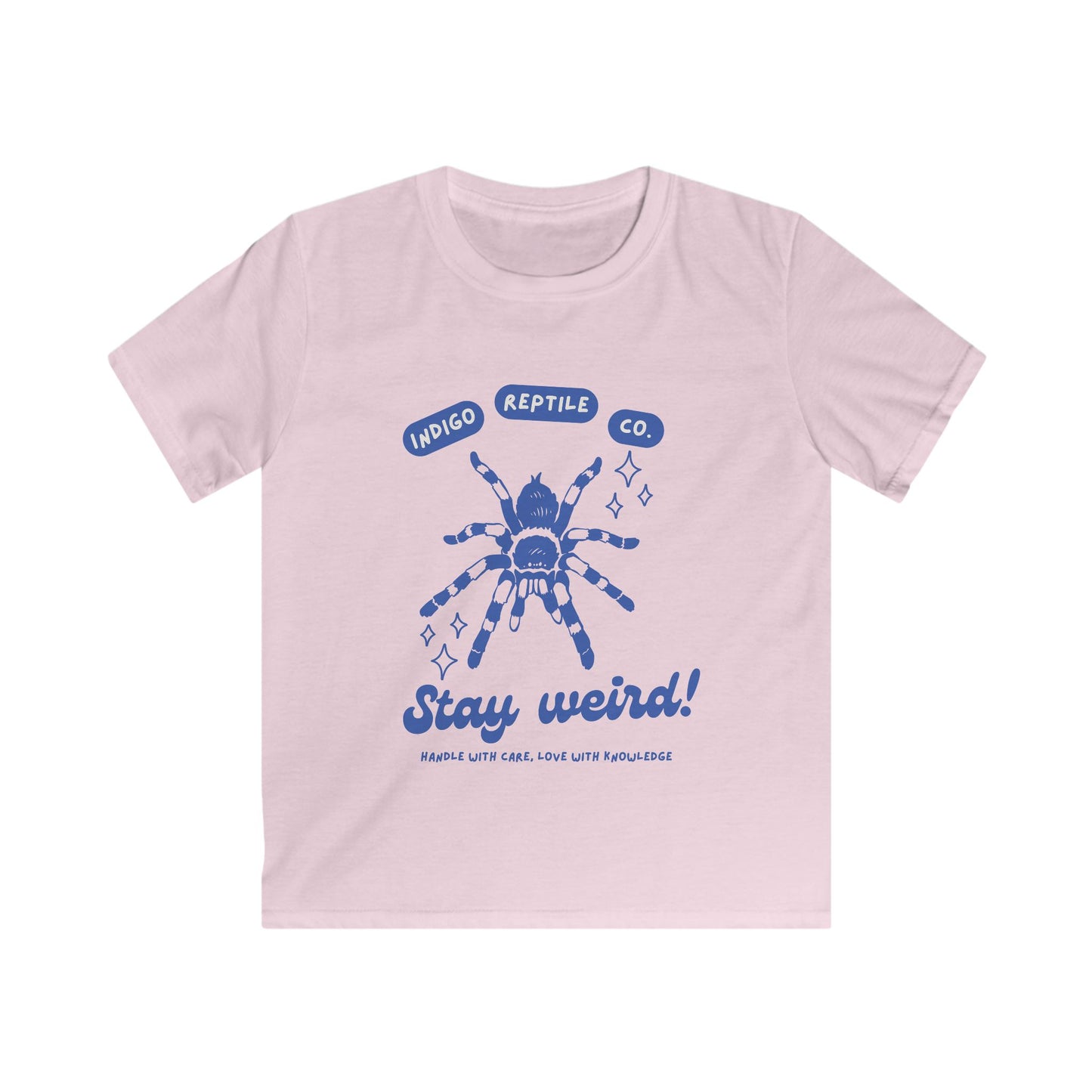 Kids Tee - Indigo Reptile Co - Stay Weird Tarantula Shirt