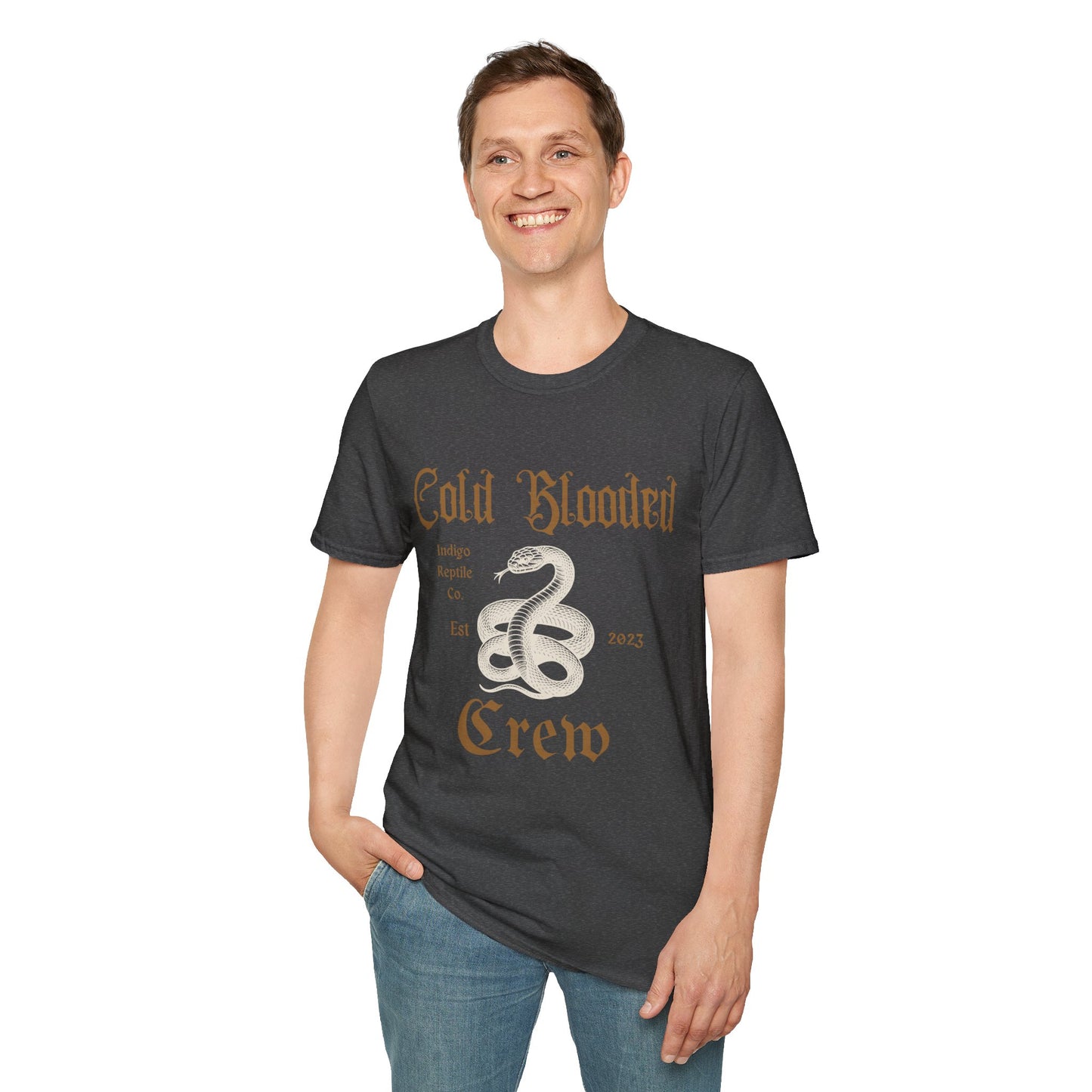 Adult - Unisex Tee - Indigo Reptile Co. - Cold Blooded Crew
