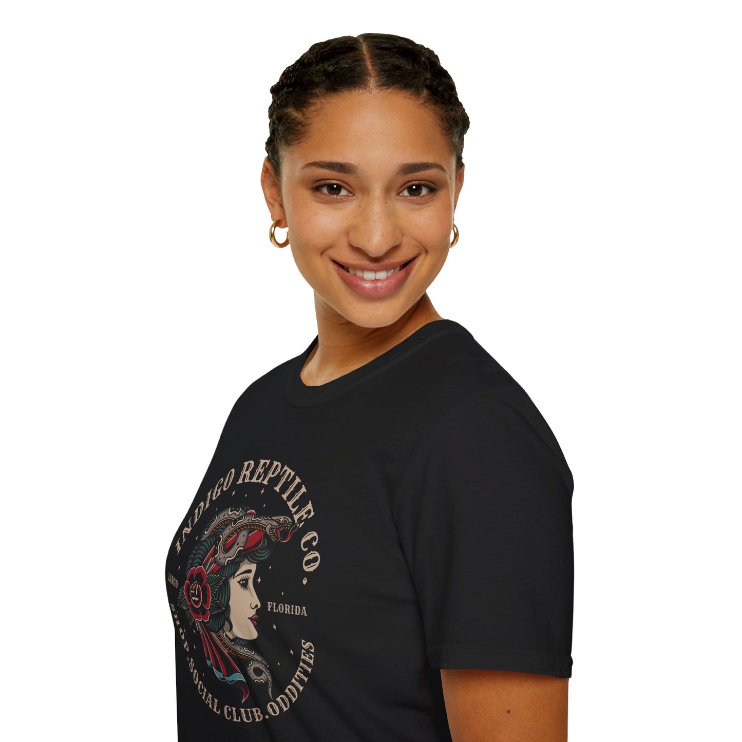 Indigo Reptile Shop Logo Softstyle T-Shirt