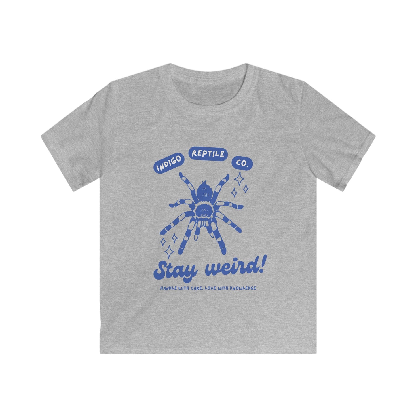 Kids Tee - Indigo Reptile Co - Stay Weird Tarantula Shirt