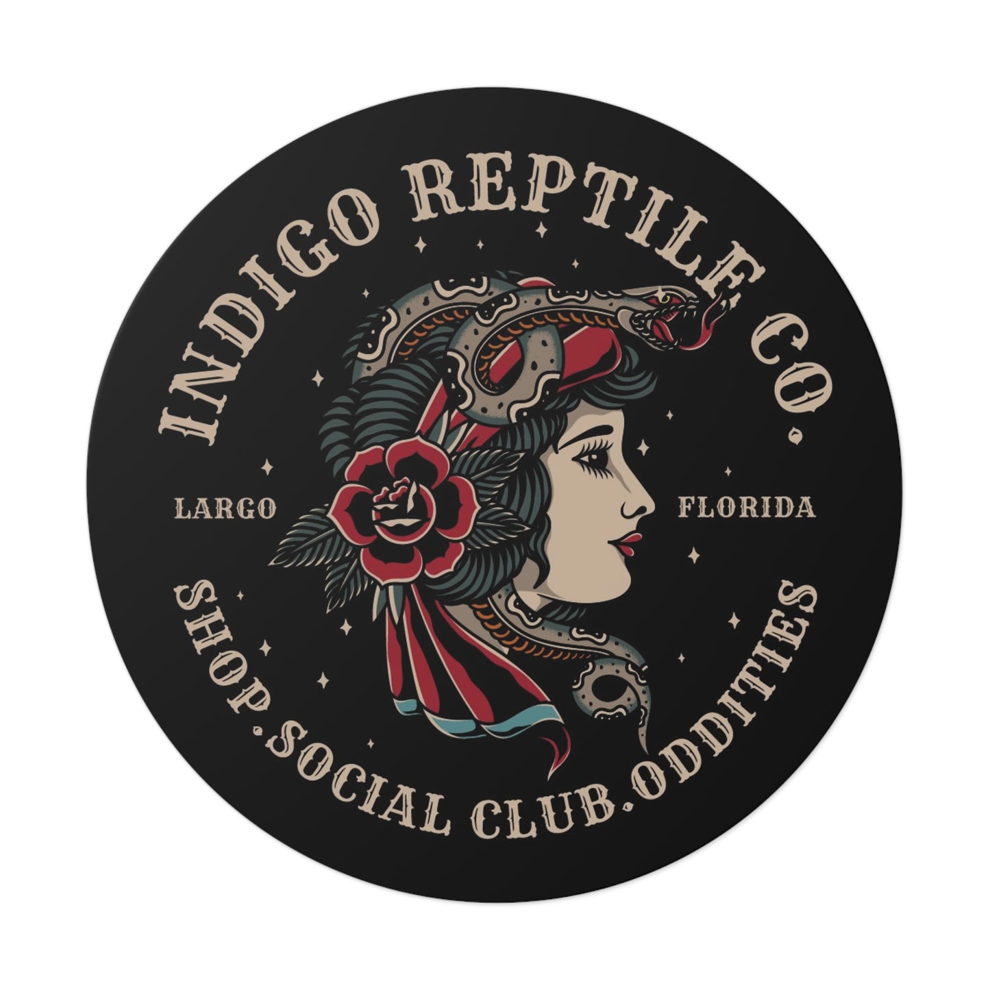 Vinyl Stickers - Indigo Reptile Company Logo