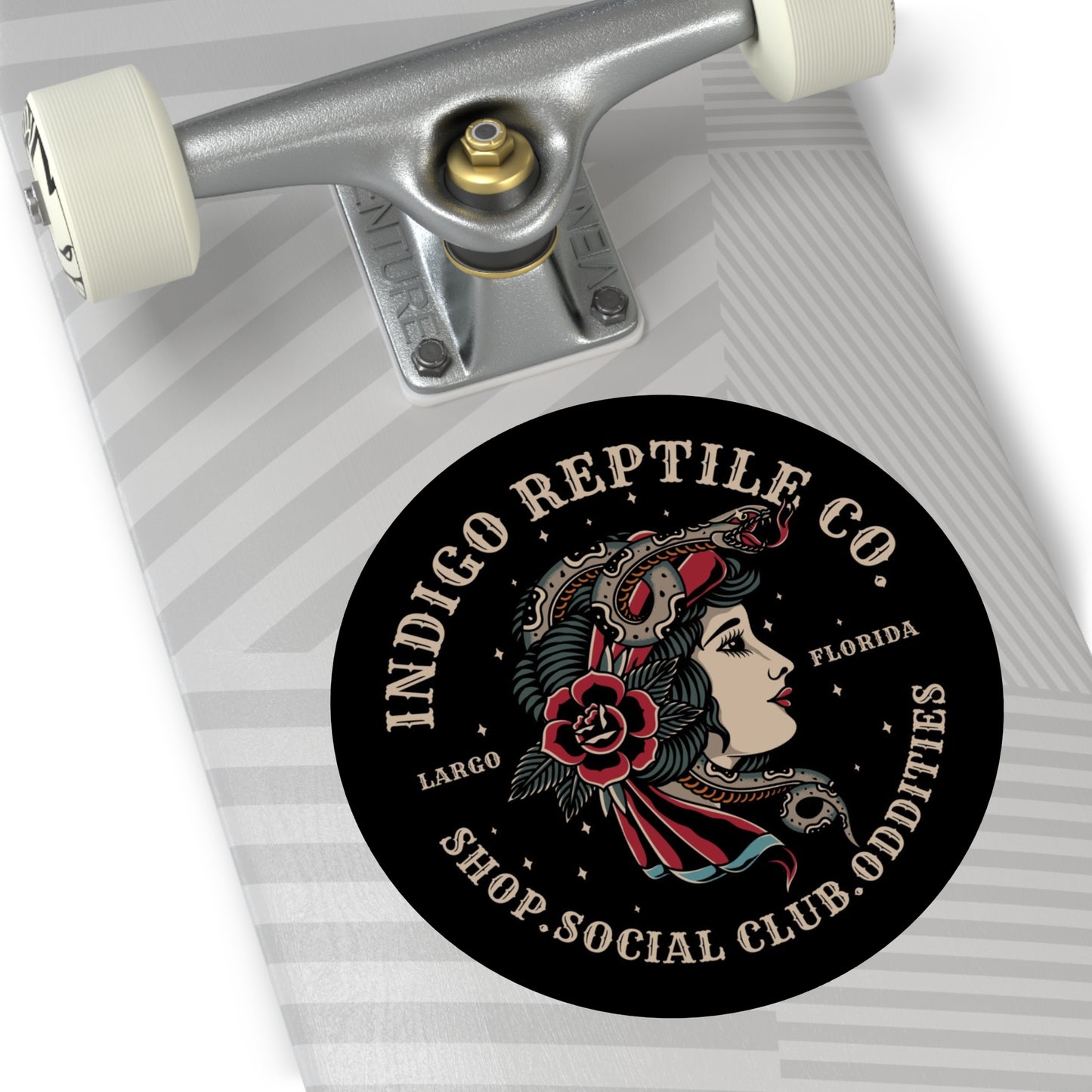 Vinyl Stickers - Indigo Reptile Company Logo