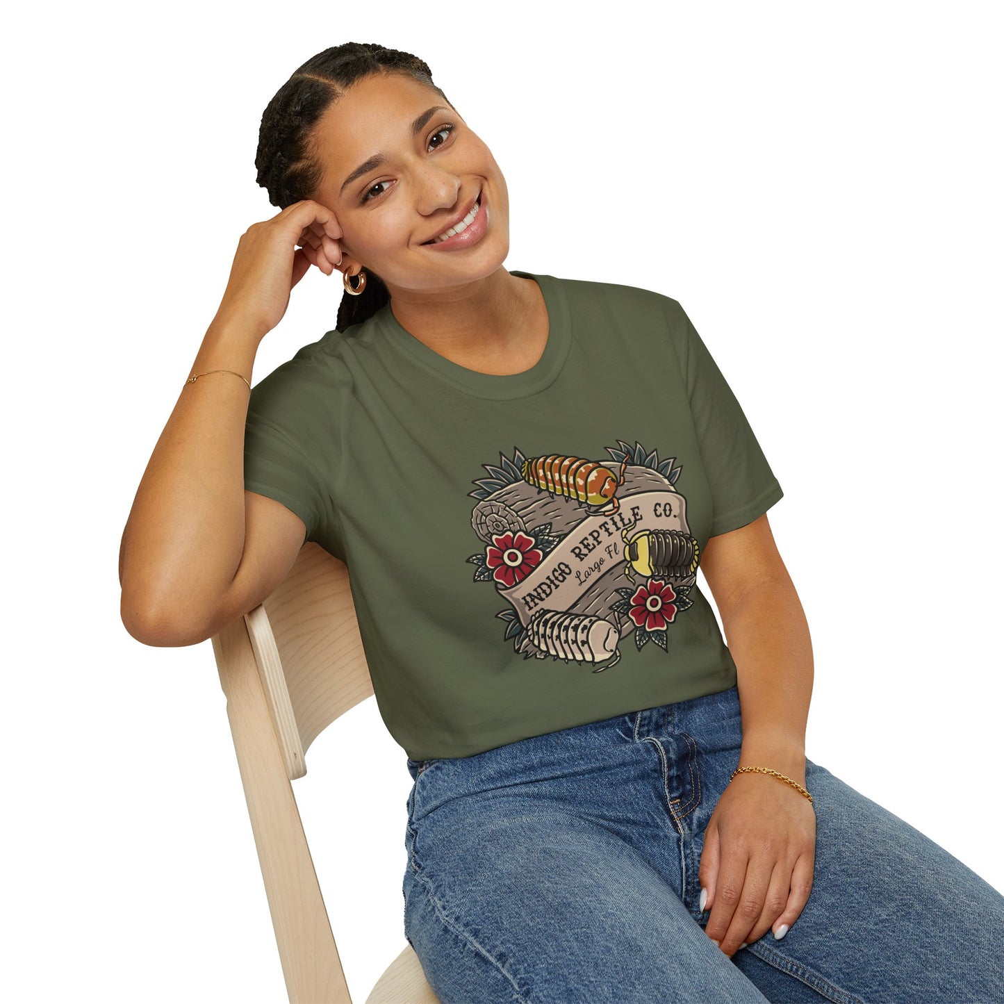 Indigo Reptile Co. Isopod Design T-Shirt
