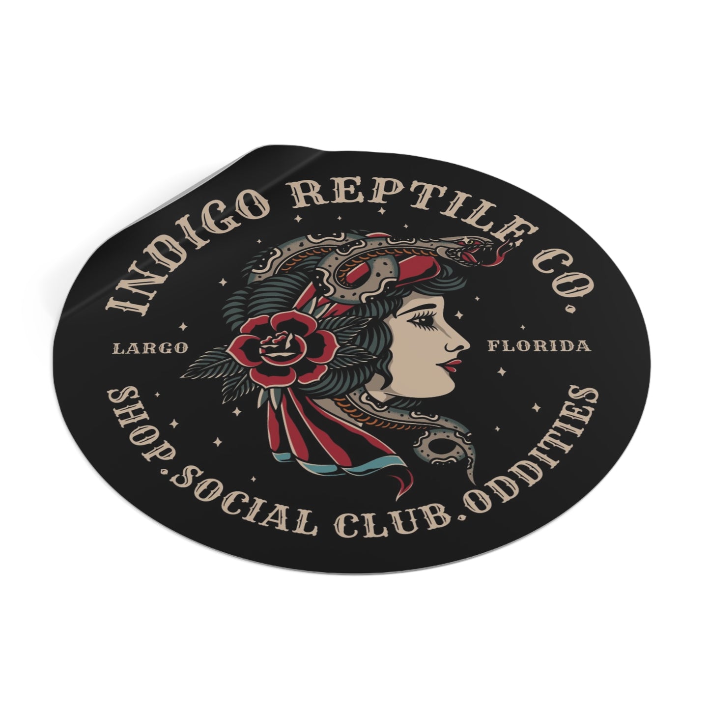 Vinyl Stickers - Indigo Reptile Company Logo