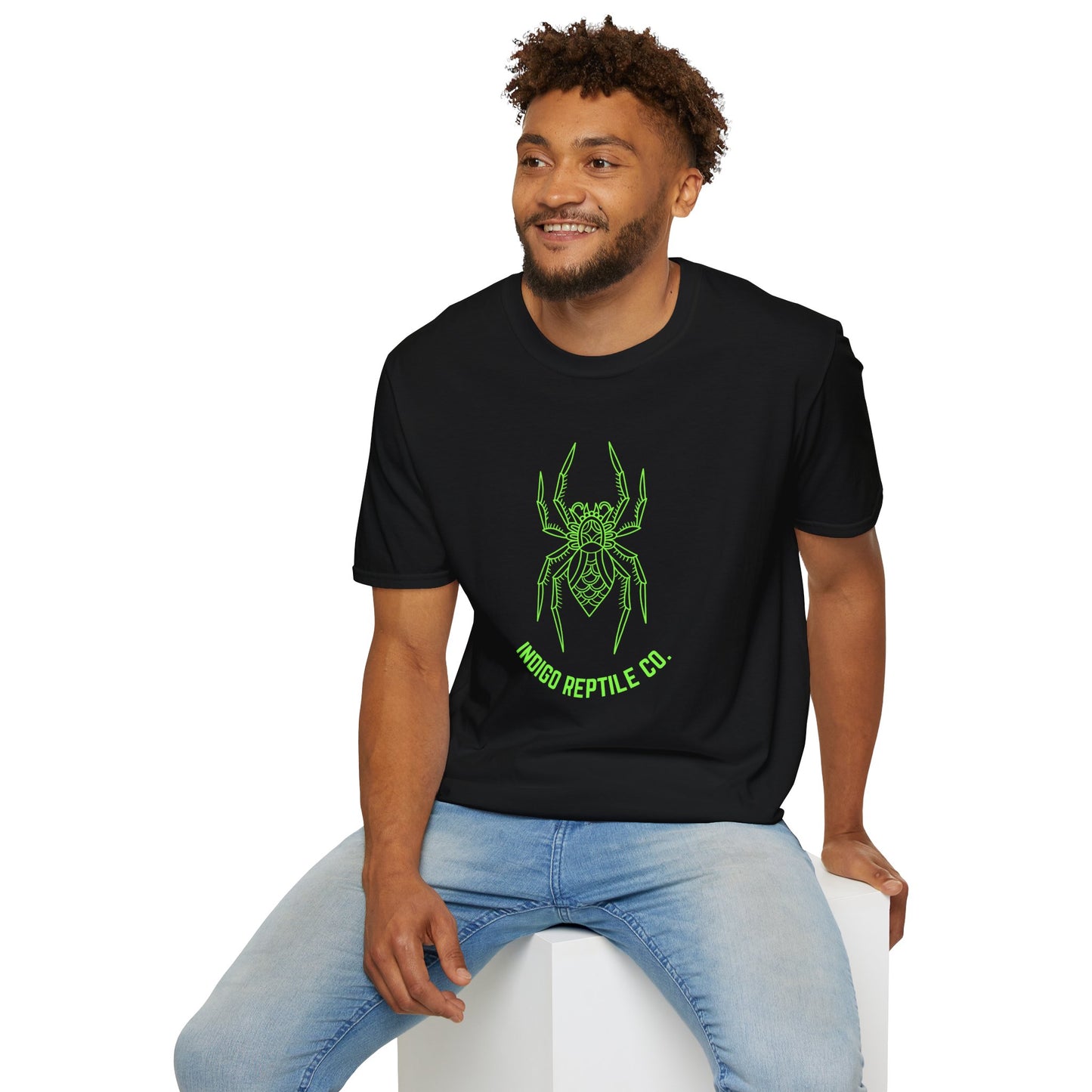 Adult - Unisex Tee - Green Tarantula