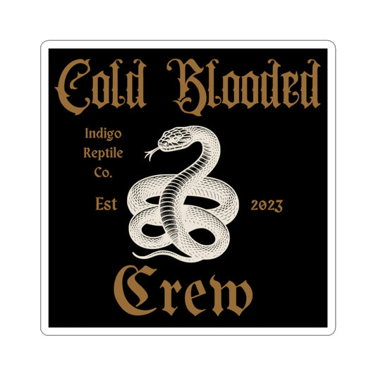 Stickers - Indigo Reptile Co Cold Blooded Crew Logo