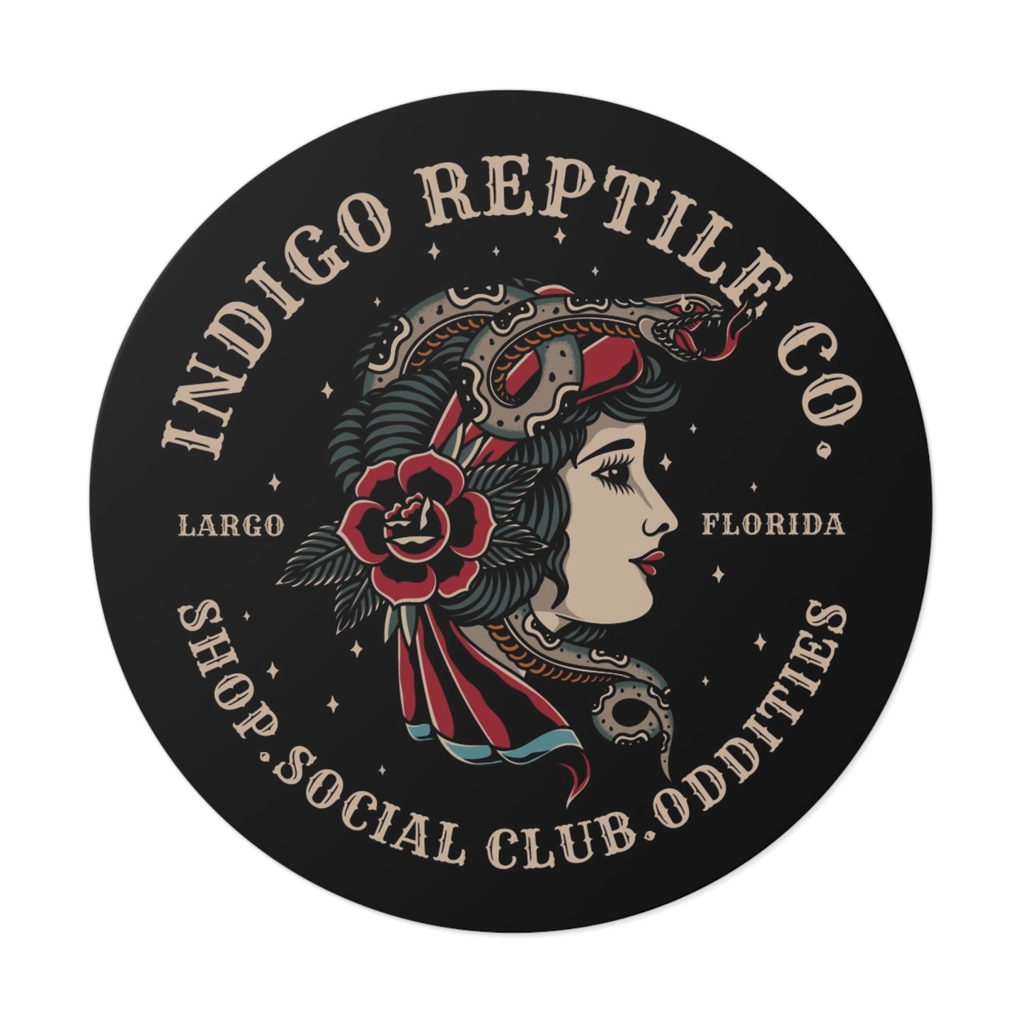 Vinyl Stickers - Indigo Reptile Company Logo