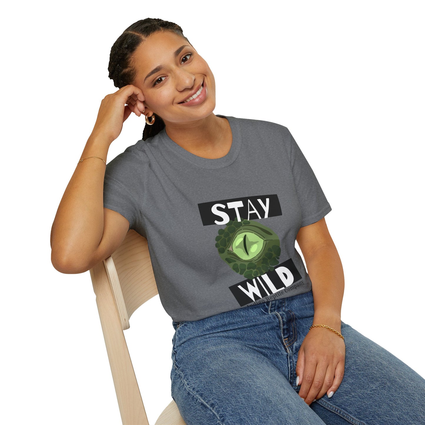 Adult - Unisex Tee - Stay Wild Reptile