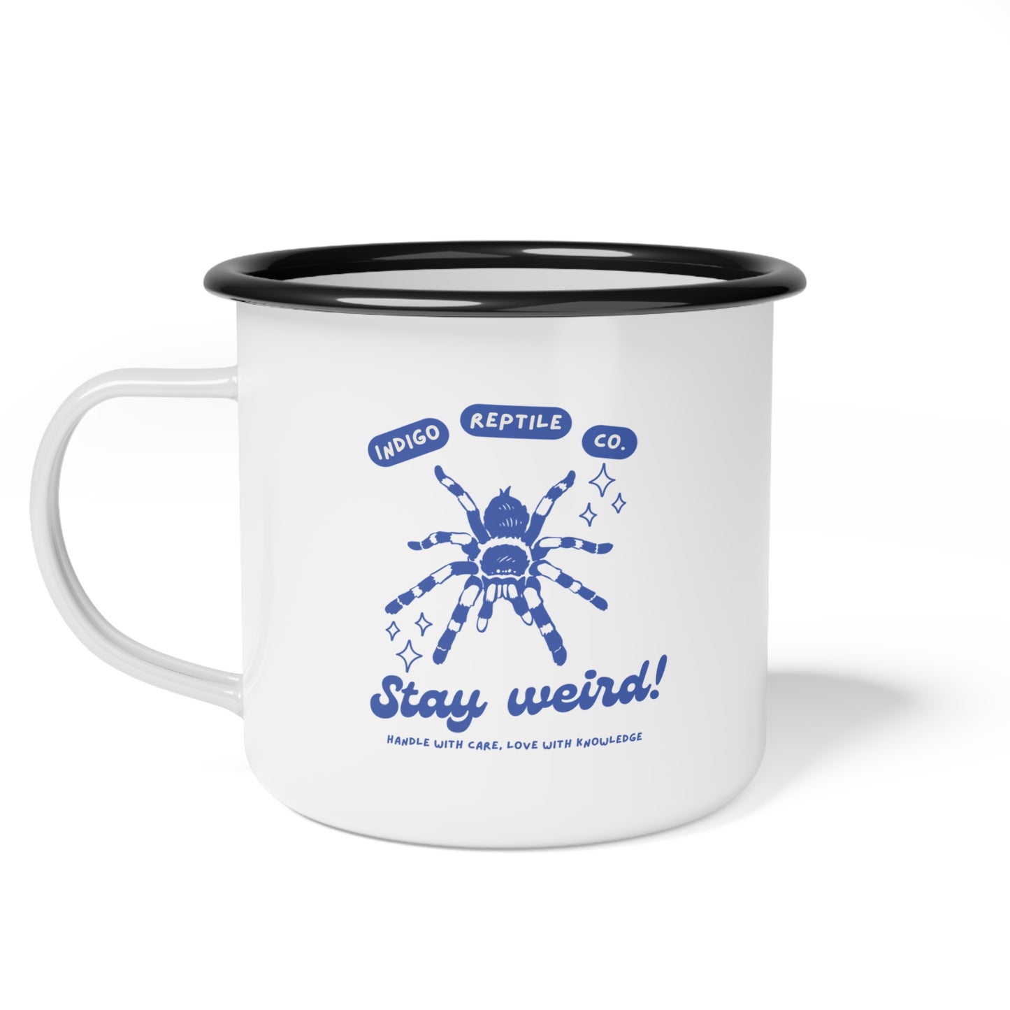 Enamel Camp Cup - Stay Weird - Tarantula