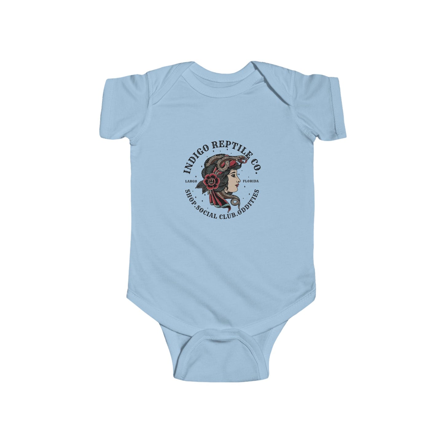 Onesie - Indigo Reptile Co. logo