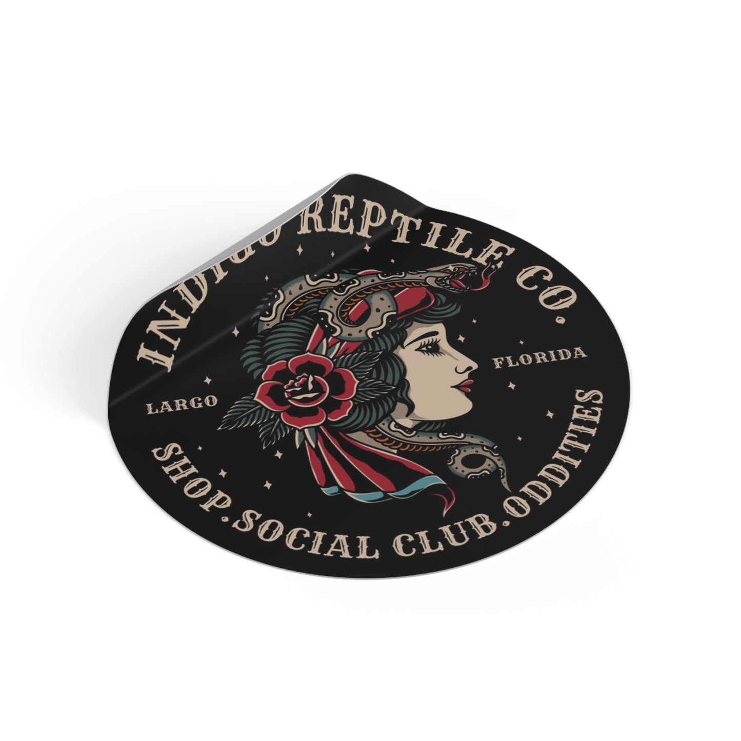 Vinyl Stickers - Indigo Reptile Company Logo
