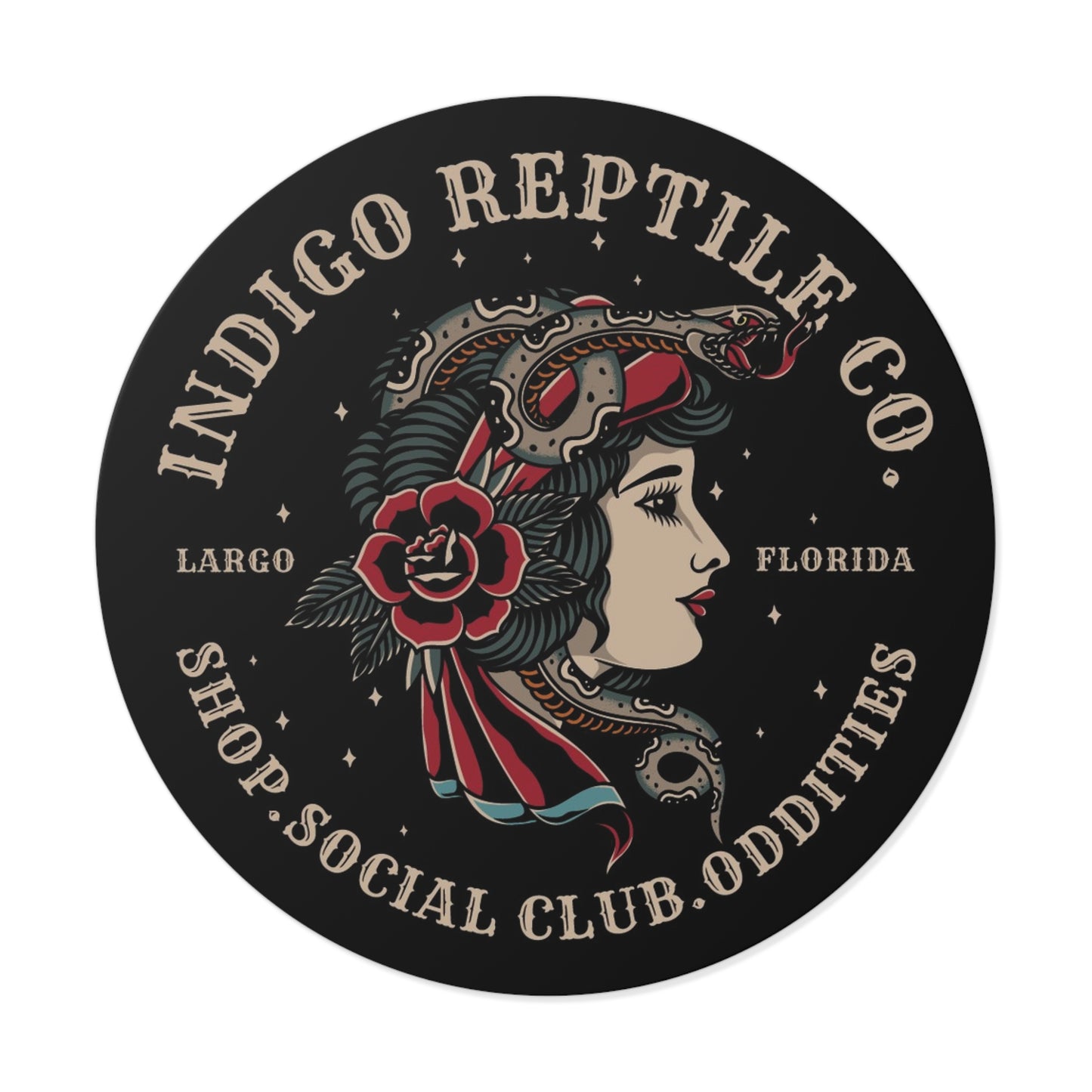 Vinyl Stickers - Indigo Reptile Company Logo
