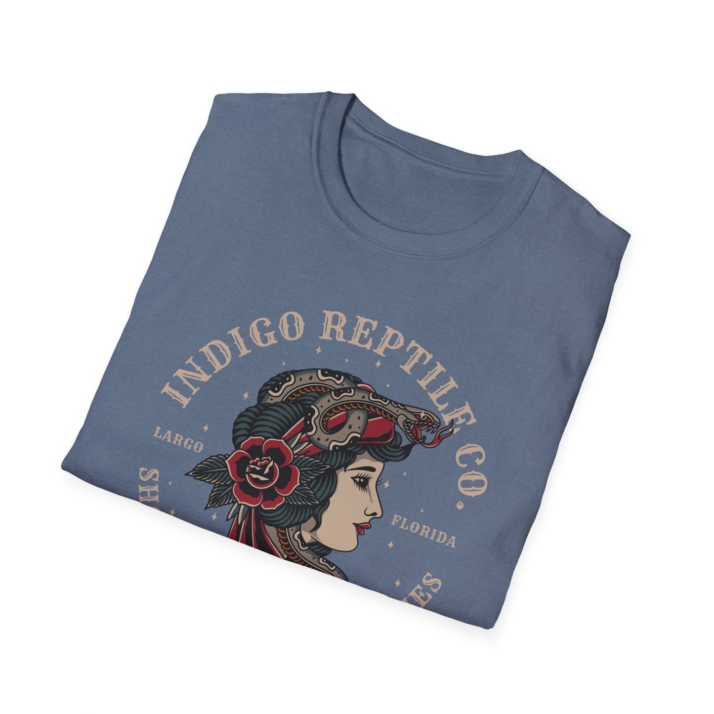 Indigo Reptile Co - Traditional Ink Logo Tee
