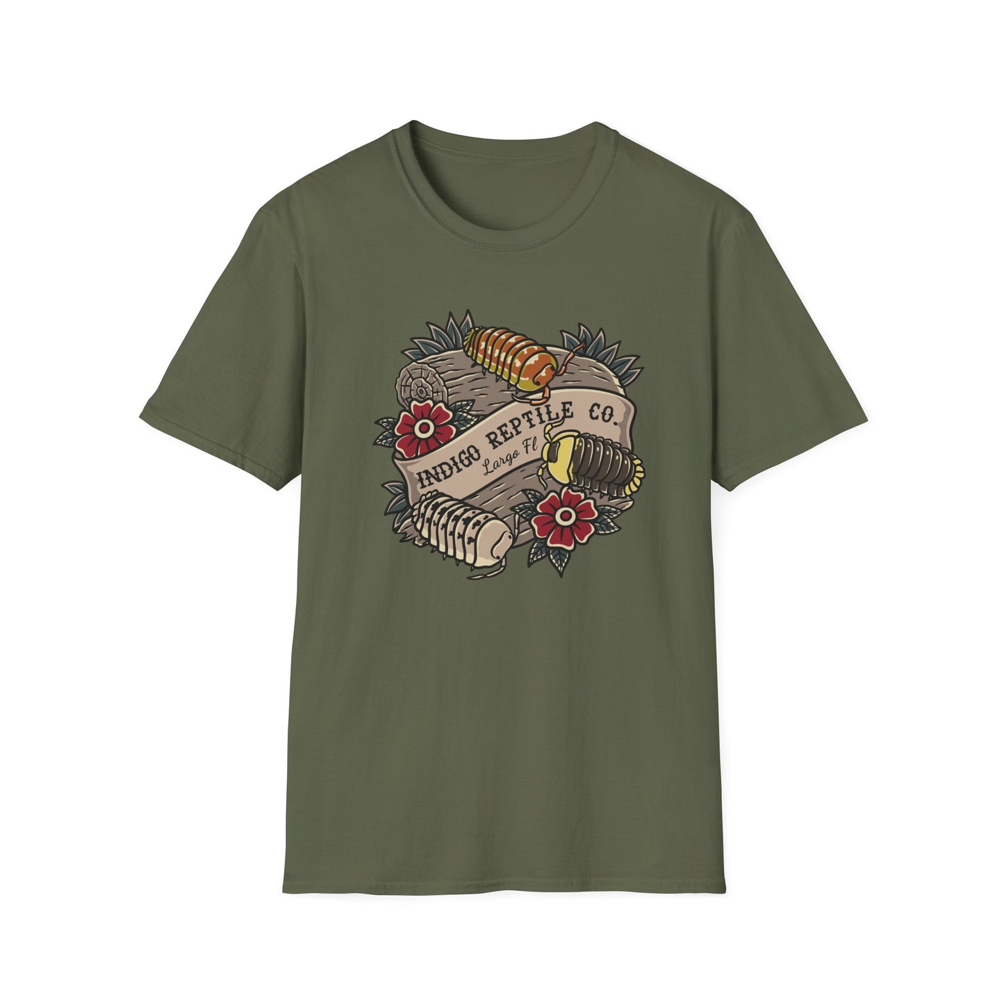 Indigo Reptile Co. Isopod Design T-Shirt