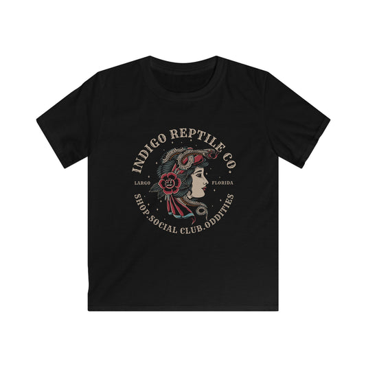 Kids Tee Indigo Reptile Logo Shirt