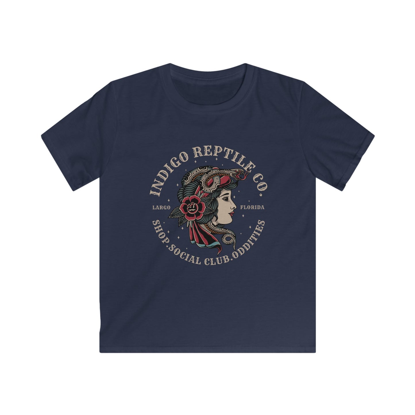 Kids Tee - Indigo Reptile Logo Shirt