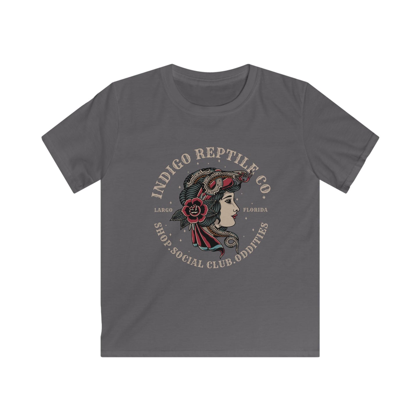 Kids Tee - Indigo Reptile Logo Shirt