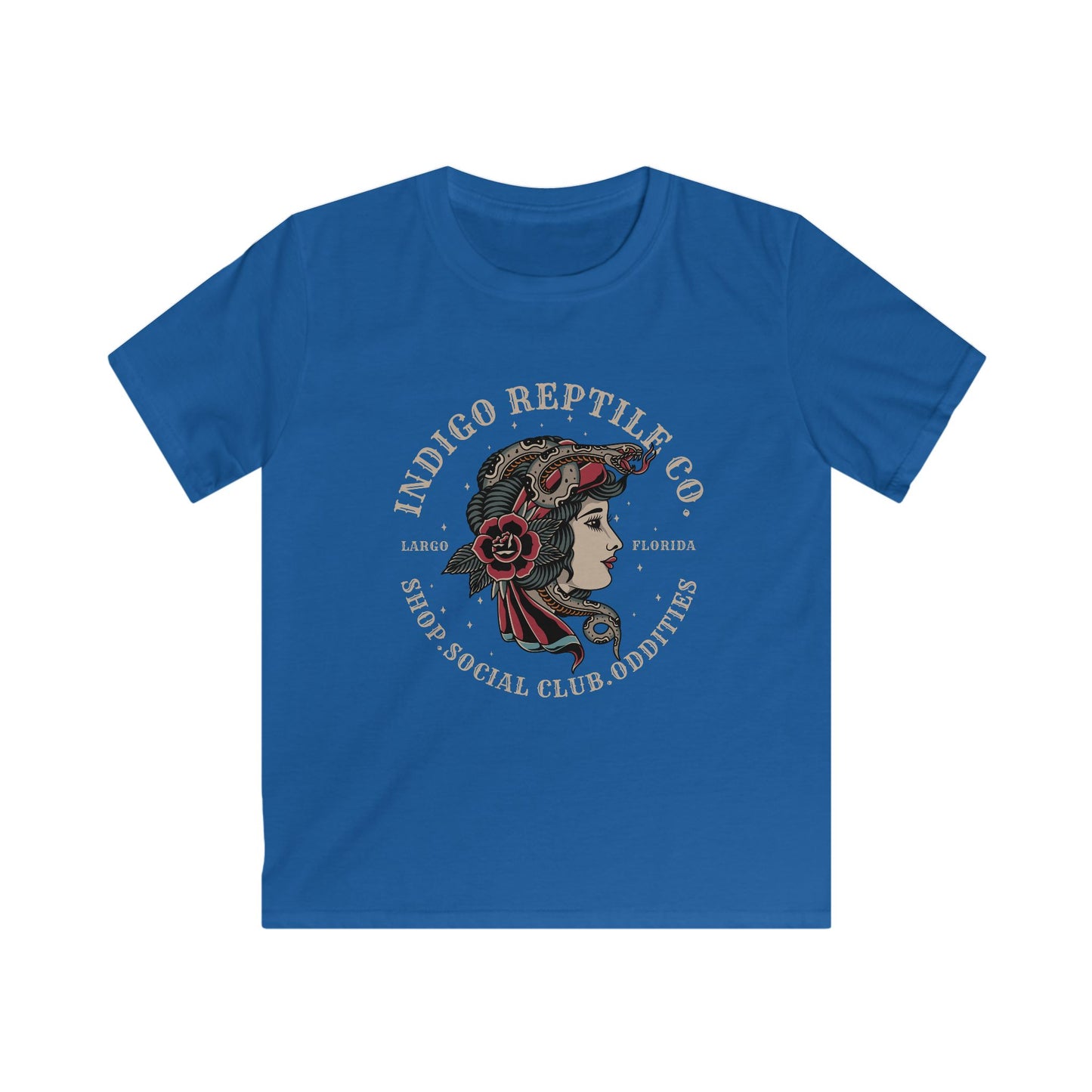 Kids Tee - Indigo Reptile Logo Shirt