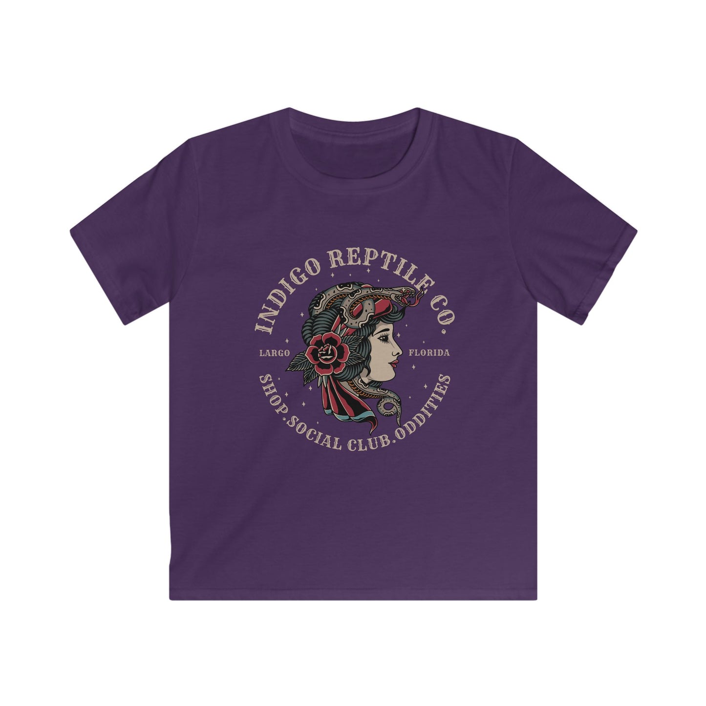 Kids Tee - Indigo Reptile Logo Shirt
