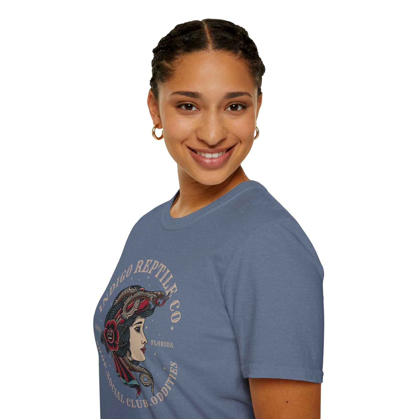 Indigo Reptile Co - Traditional Ink Logo Tee