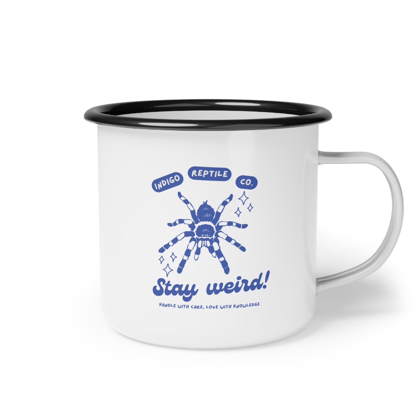 Enamel Camp Cup - Stay Weird - Tarantula