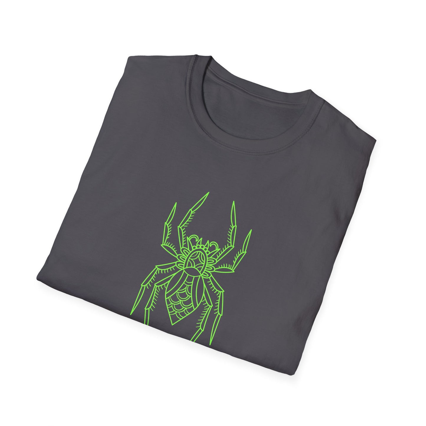 Adult - Unisex Tee - Green Tarantula