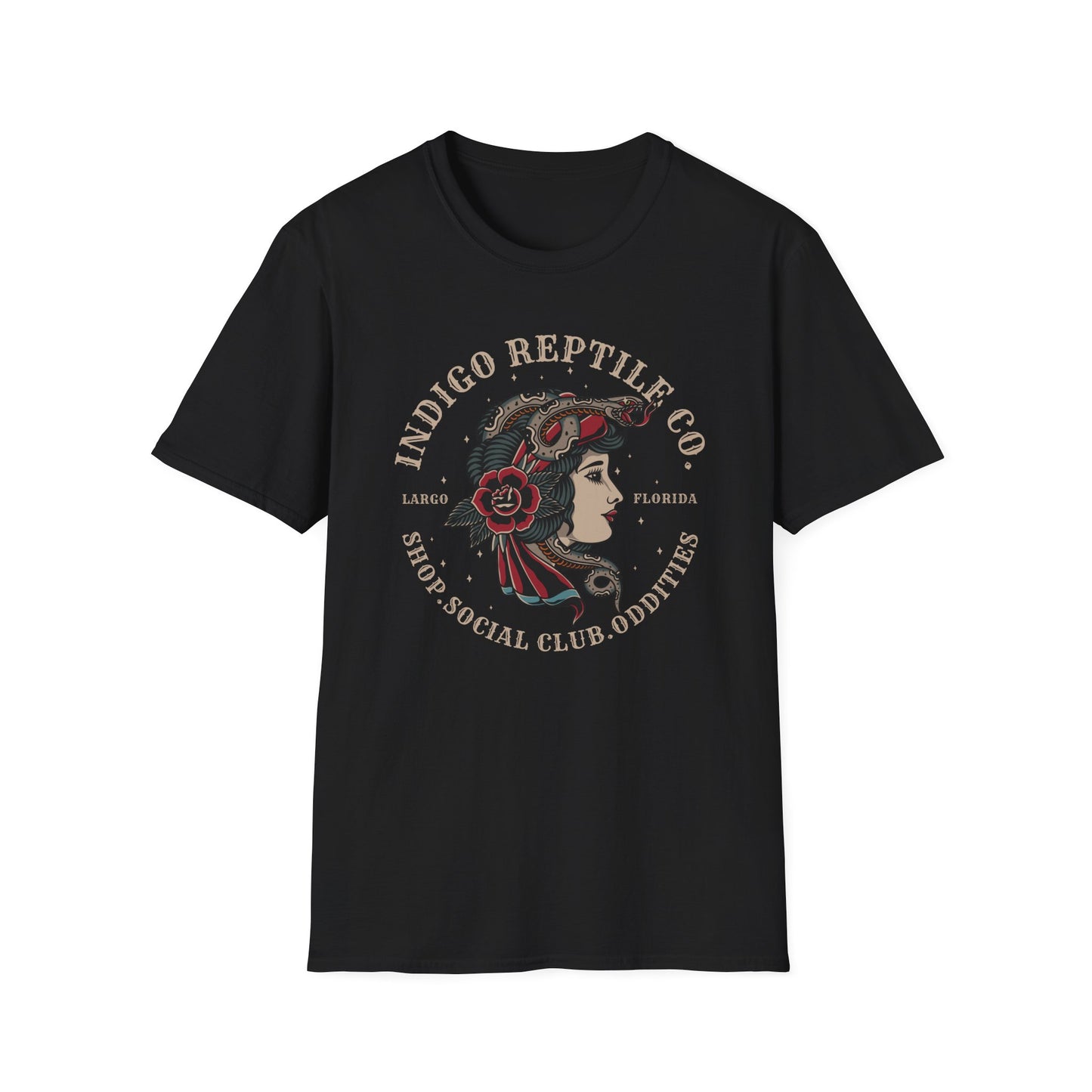 Indigo Reptile Co - Traditional Ink Logo Tee