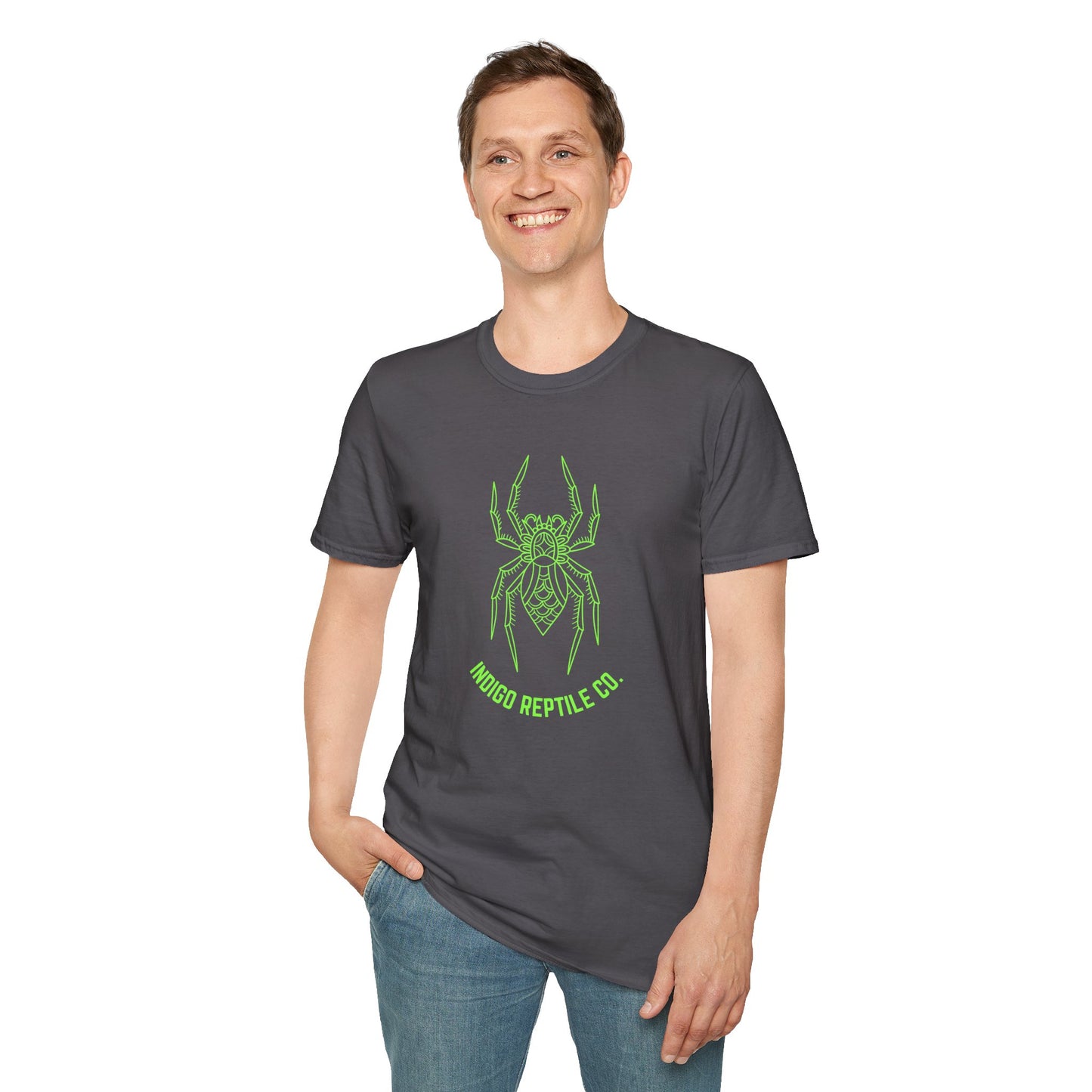 Adult - Unisex Tee - Green Tarantula