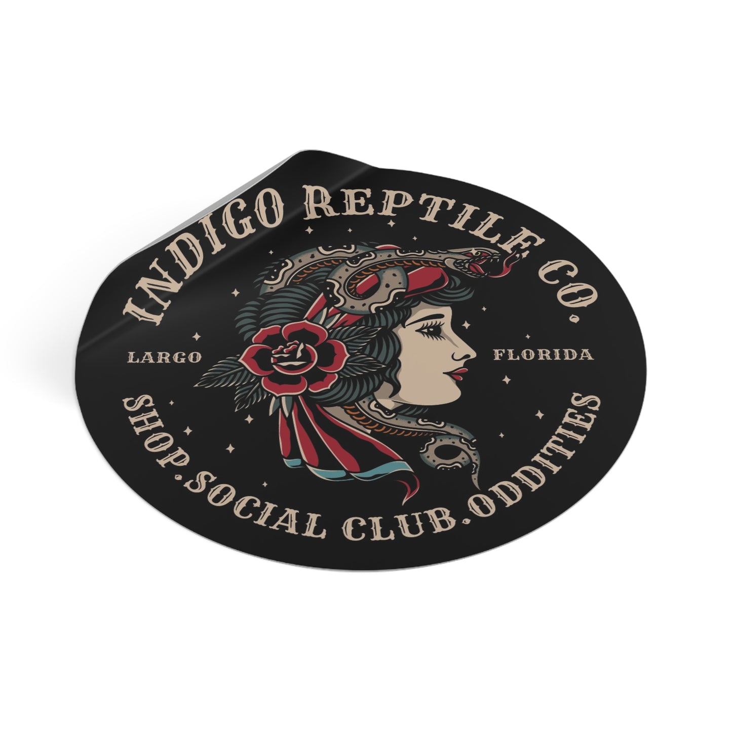 Vinyl Stickers - Indigo Reptile Company Logo
