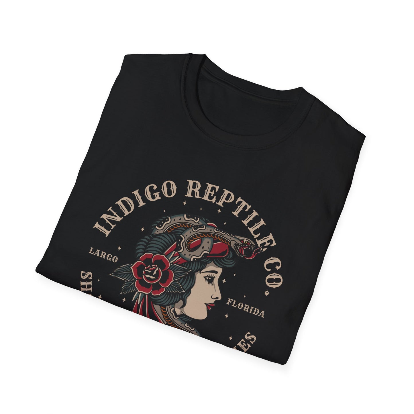 Indigo Reptile Co - Traditional Ink Logo Tee