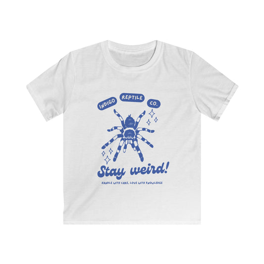 Kids Tee - Indigo Reptile Co - Stay Weird Tarantula Shirt