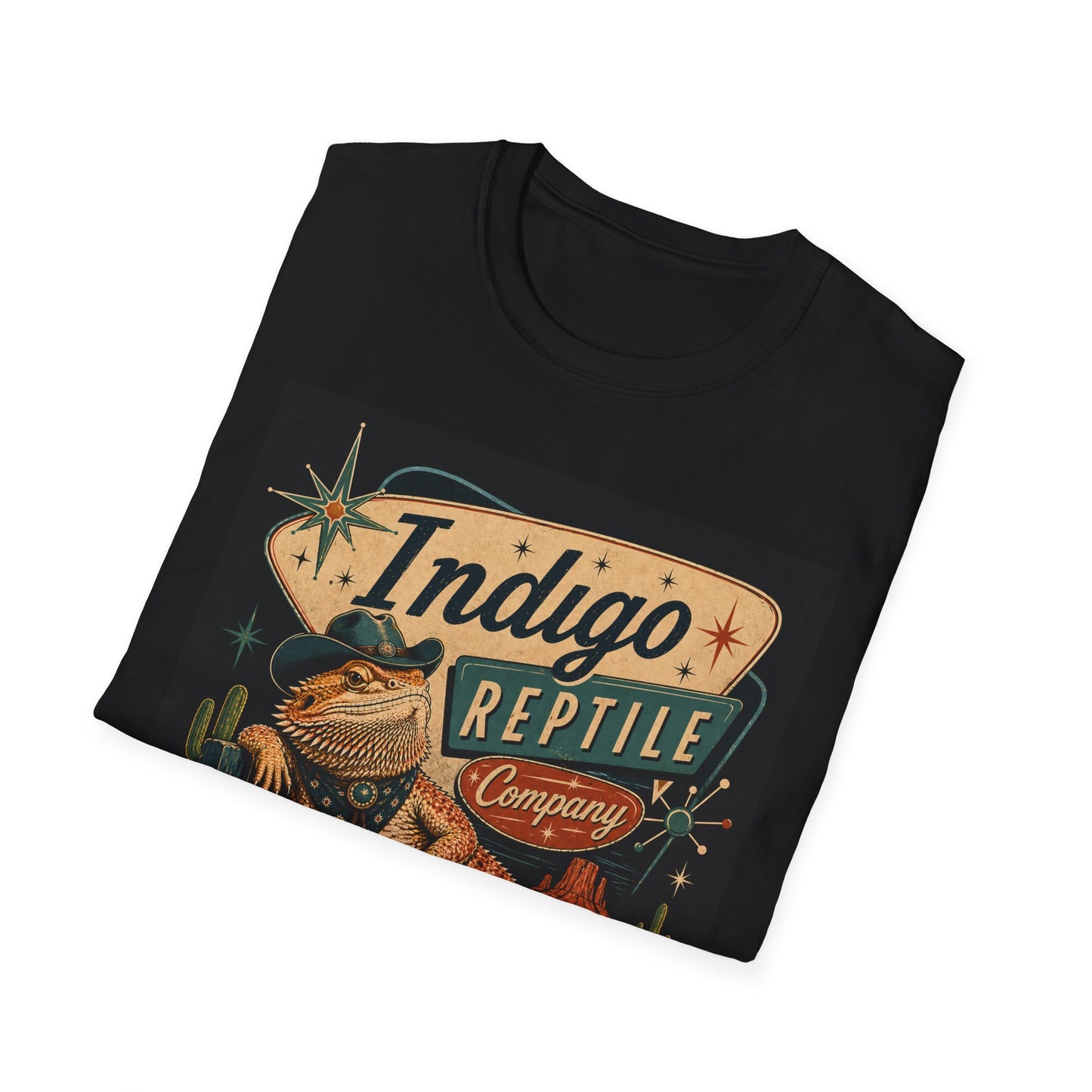 Indigo Reptile Company T-Shirt — Vintage Western Bearded Dragon Tee