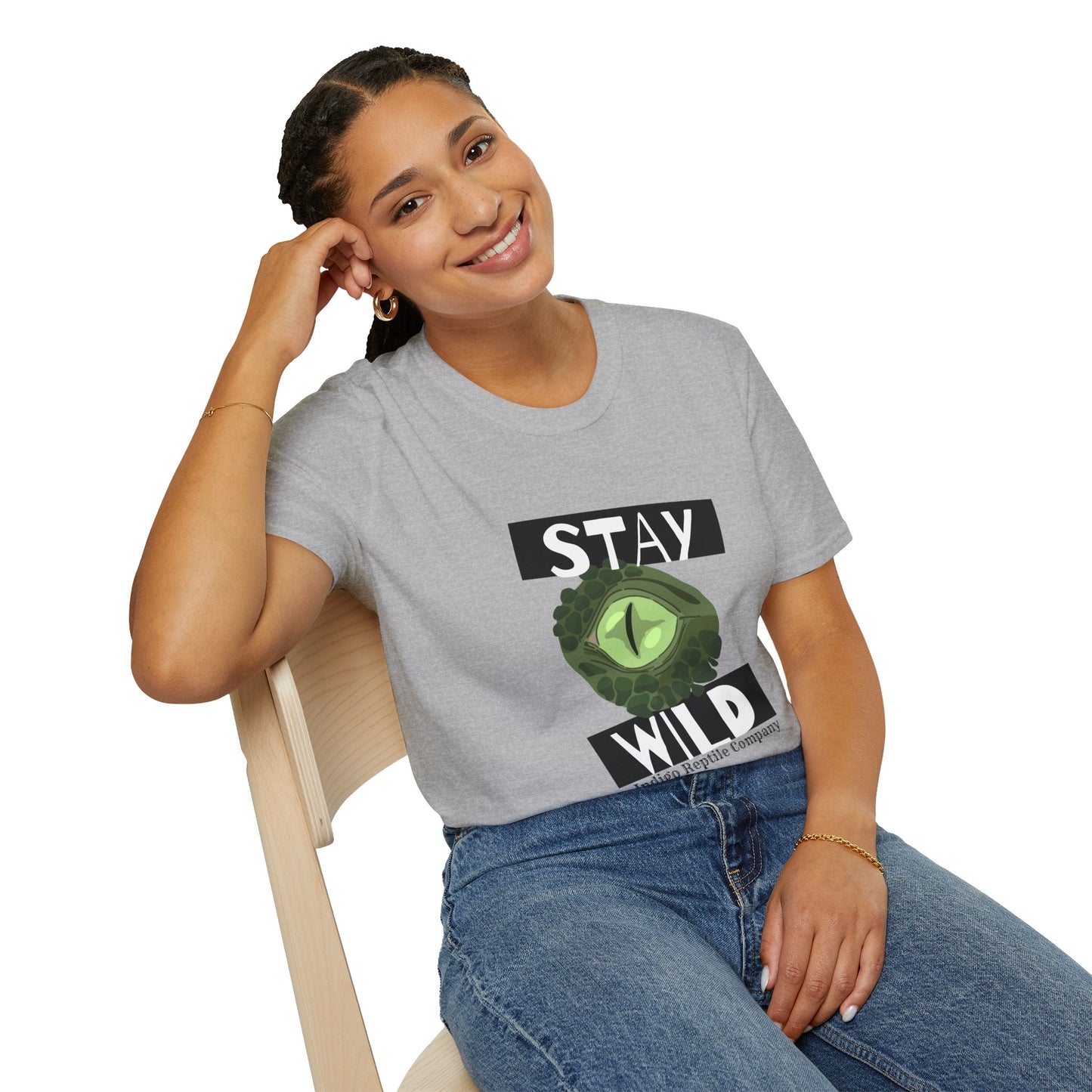 Adult - Unisex Tee - Stay Wild Reptile