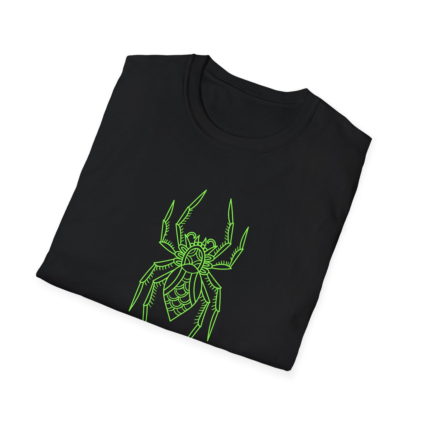 Adult - Unisex Tee - Green Tarantula