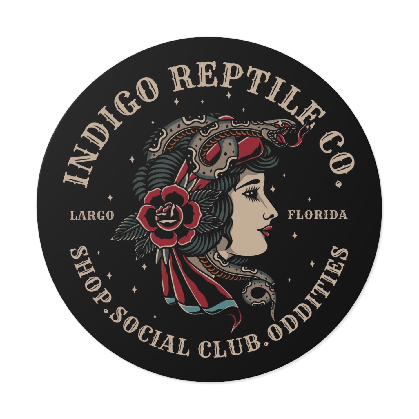 Vinyl Stickers - Indigo Reptile Company Logo