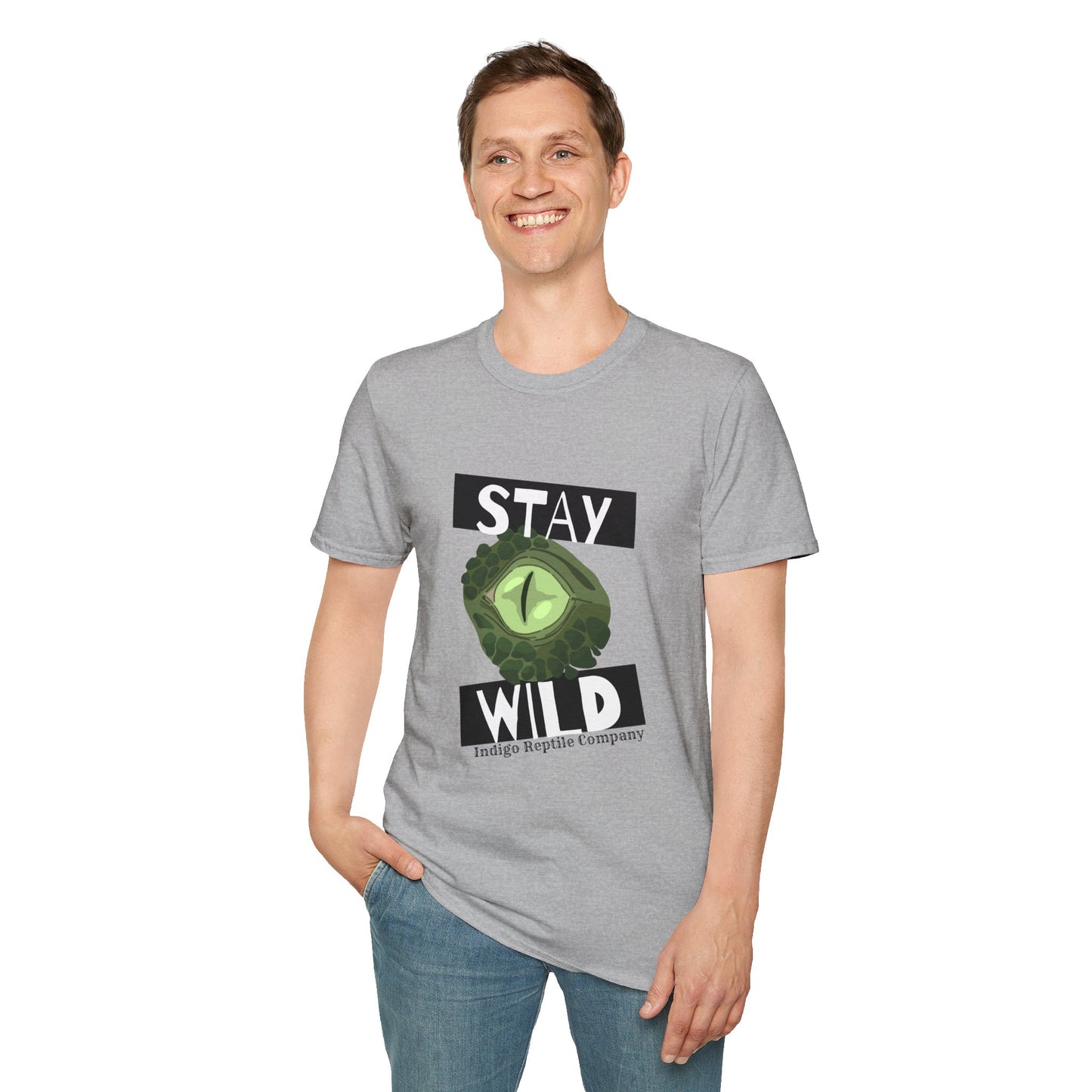 Adult - Unisex Tee - Stay Wild Reptile