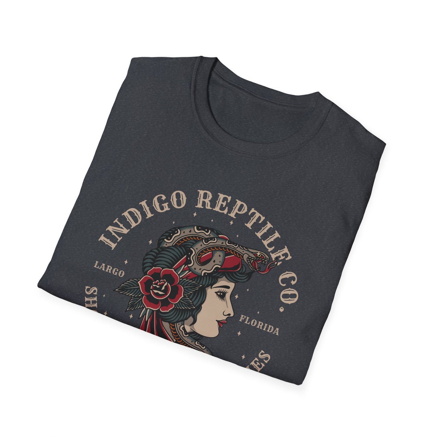 Indigo Reptile Co - Traditional Ink Logo Tee