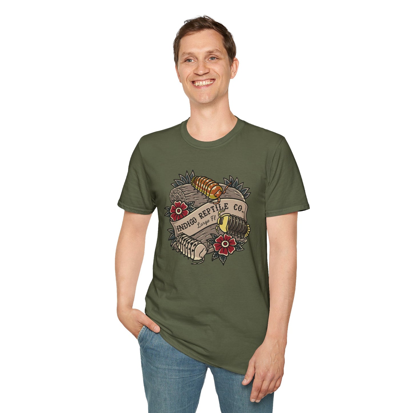 Indigo Reptile Co. Isopod Design T-Shirt