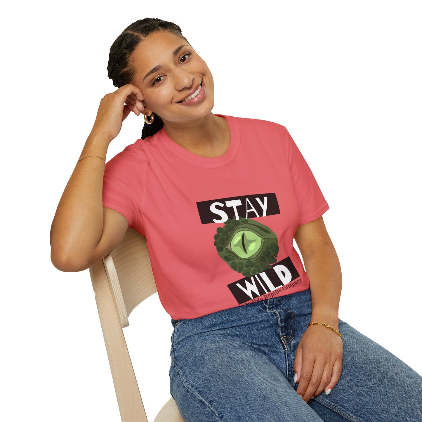 Adult - Unisex Tee - Stay Wild Reptile
