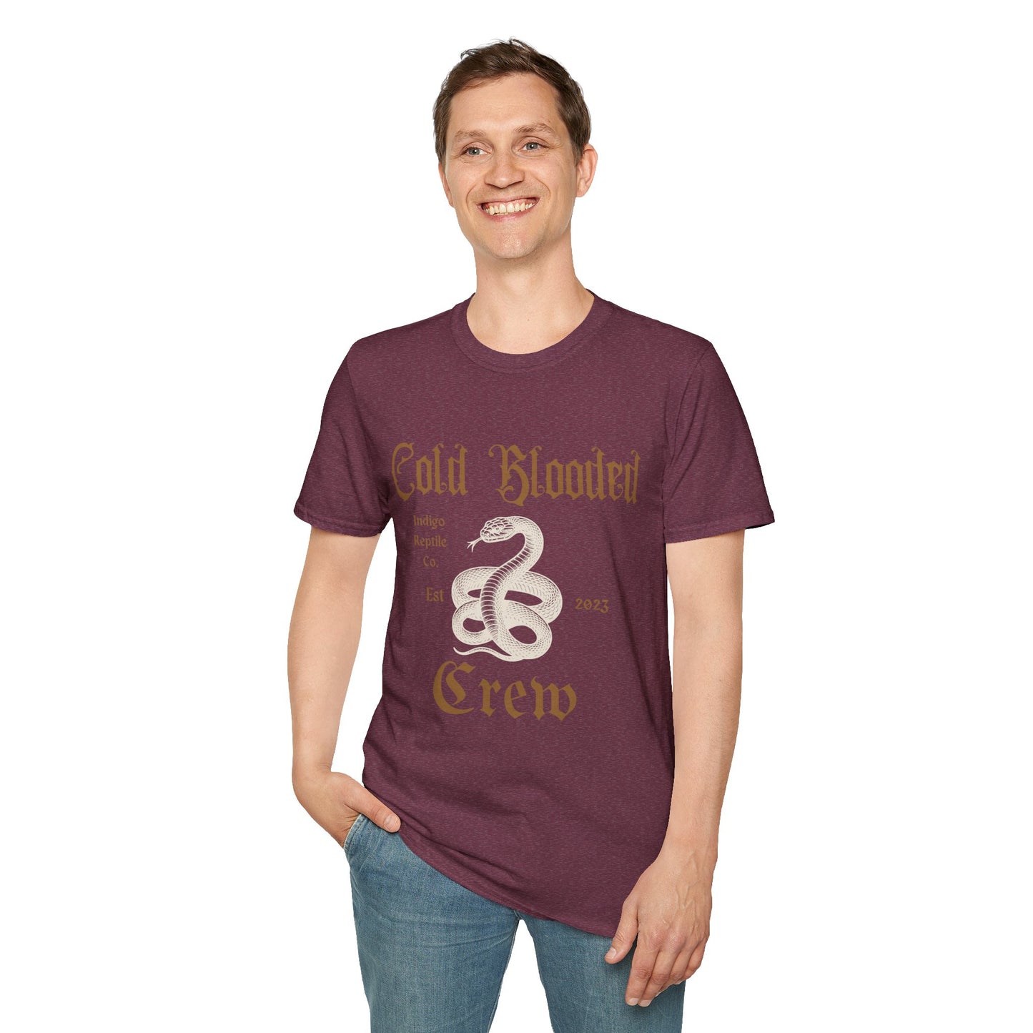 Adult - Unisex Tee - Indigo Reptile Co. - Cold Blooded Crew