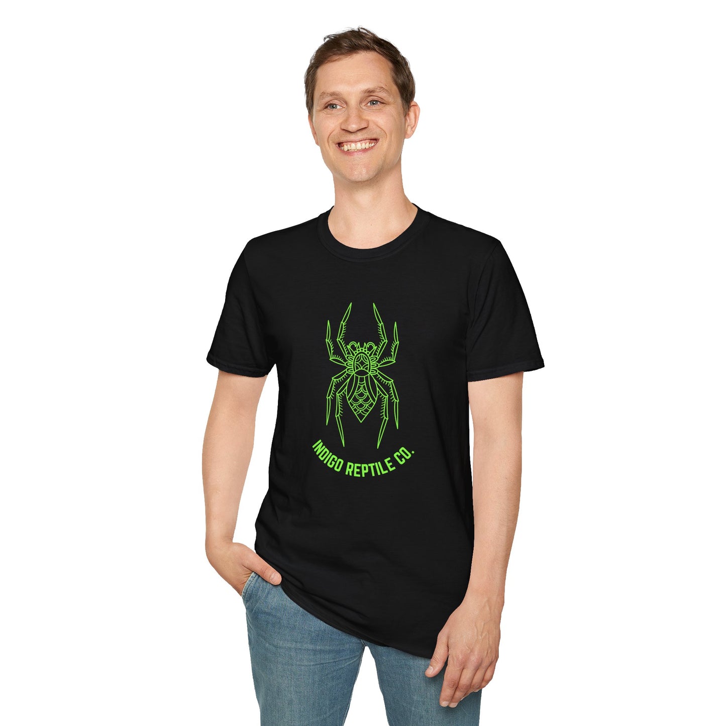 Adult - Unisex Tee - Green Tarantula