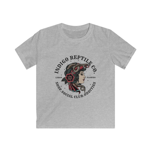 Youth Tee - Vintage-Inspired Indigo Reptile Co. Logo
