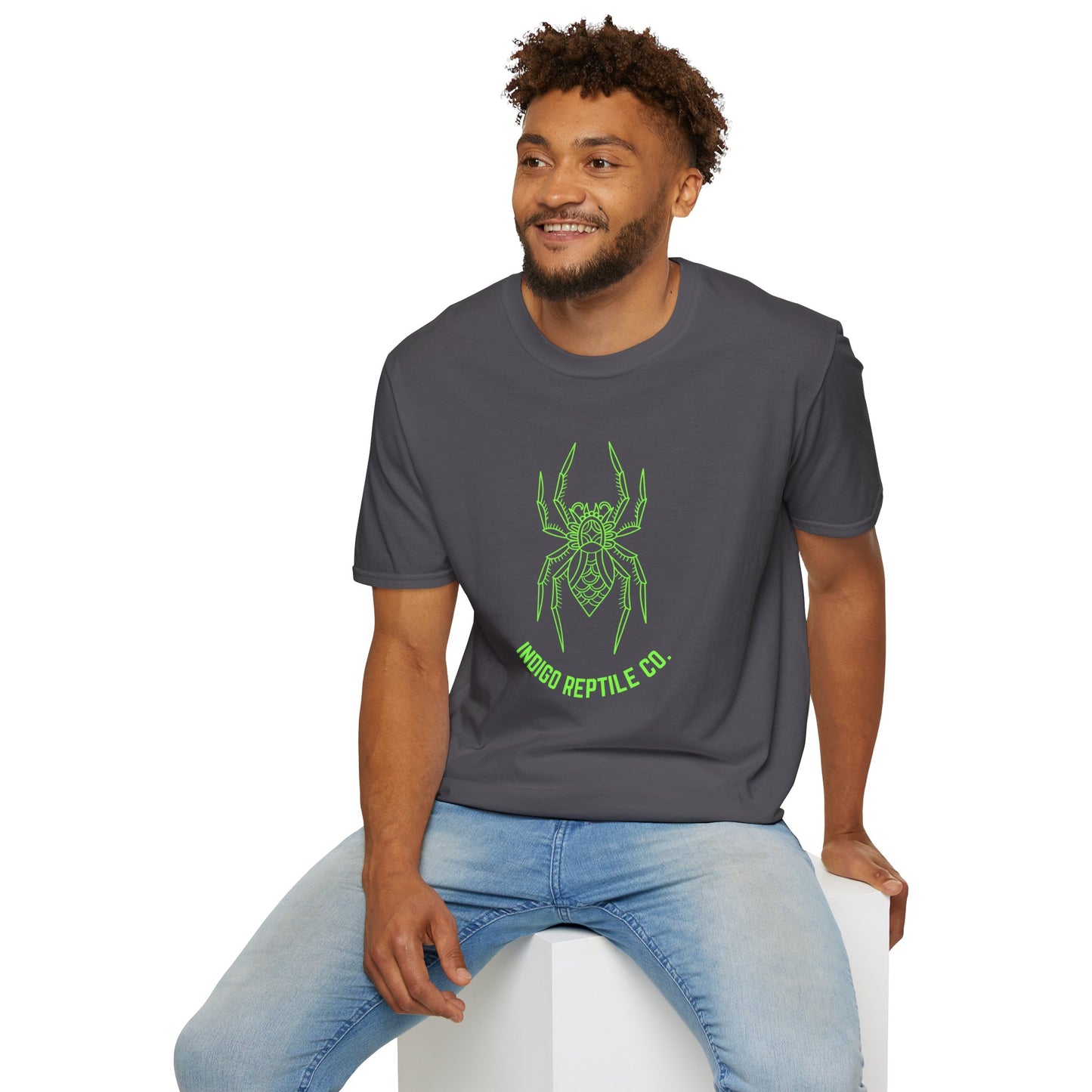 Adult - Unisex Tee - Green Tarantula