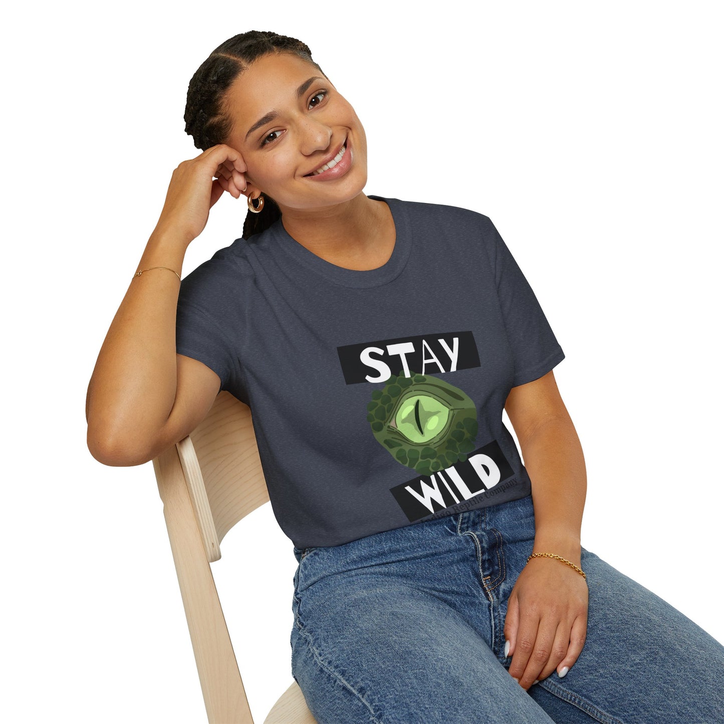 Adult - Unisex Tee - Stay Wild Reptile